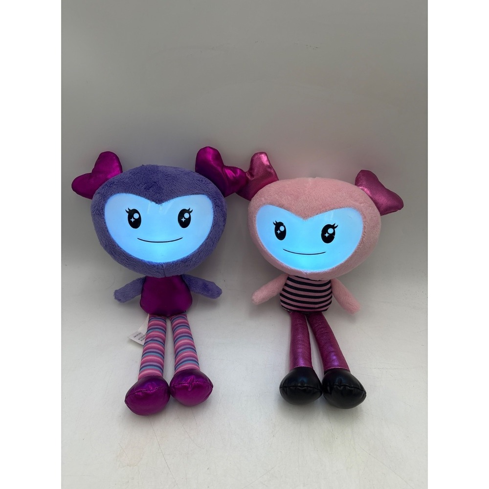 Brightlings Interactive Singing Talking Spin Master Purple & Pink Plush Toy 15"